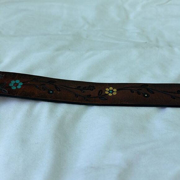 Vintage 1970’s Brown Leather Belt - Picture 5 of 5